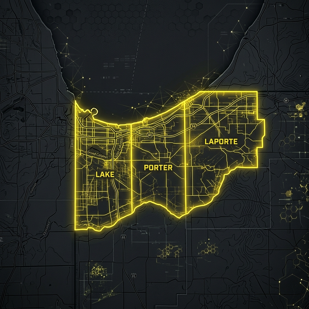 Northwest Indiana Service Area Map